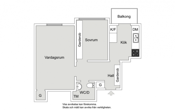 Шведская квартира площадью 45 м2