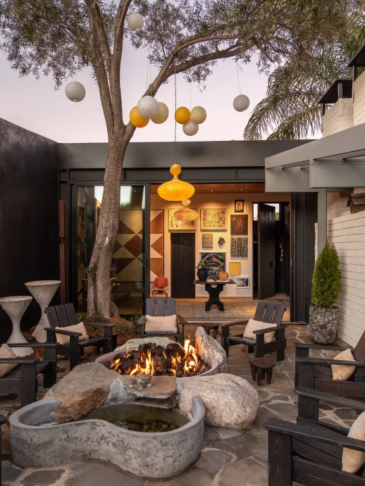 Дом продюсера Брэндона Крида в Лос-Анджелесе, оформленный его матерью - дизайнером Шари Крид