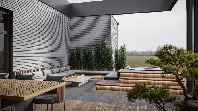 Дизайн-проект современного дома в Литве