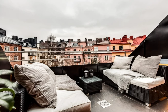Мансардная квартира площадью 78 м2 в Швеции