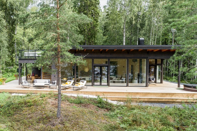 Деревянный сборный дом в Финляндии