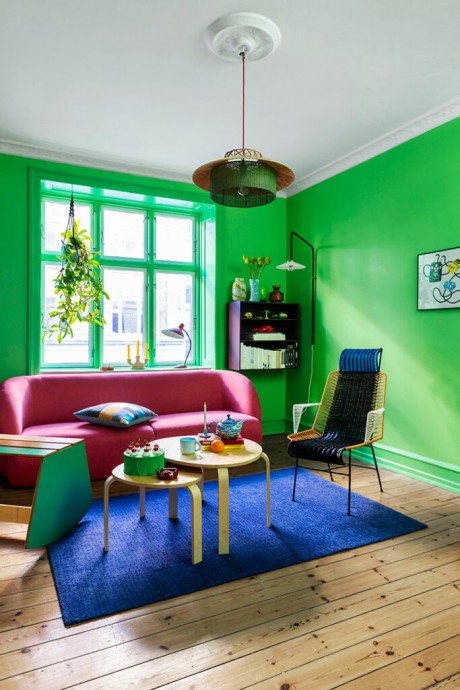 Квартира дизайнеров Джейкоба и Эммы Сильвест Краб-Йохансенов в Копенгагене, Дания