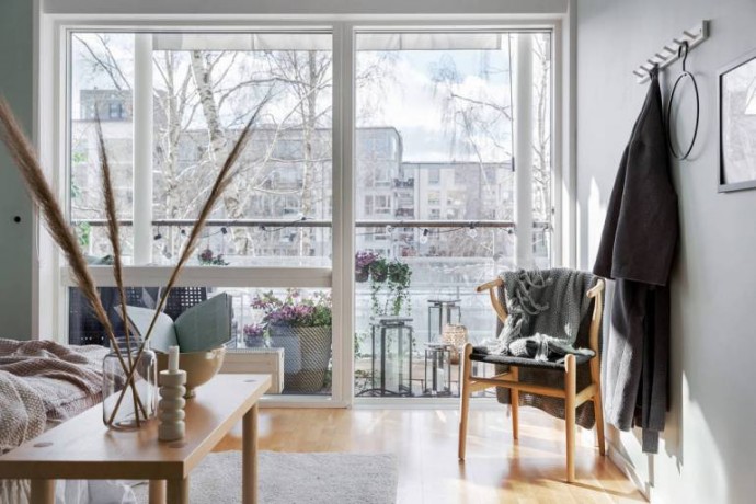 Шведская квартира площадью 82 м2 с очаровательной террасой