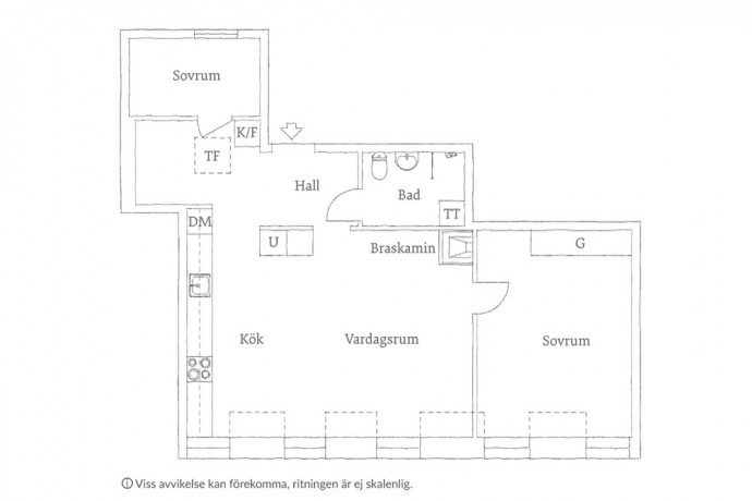 Мансардная квартира в Стокгольме (70 м2)