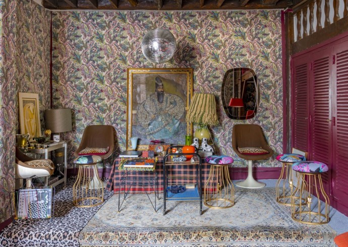 Квартира дизайнера иранского происхождения Марьям Мадхави в Париже