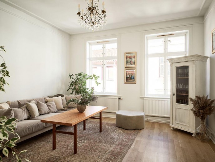 Квартира в доме конца XIX века в Гётеборге (88 м2)
