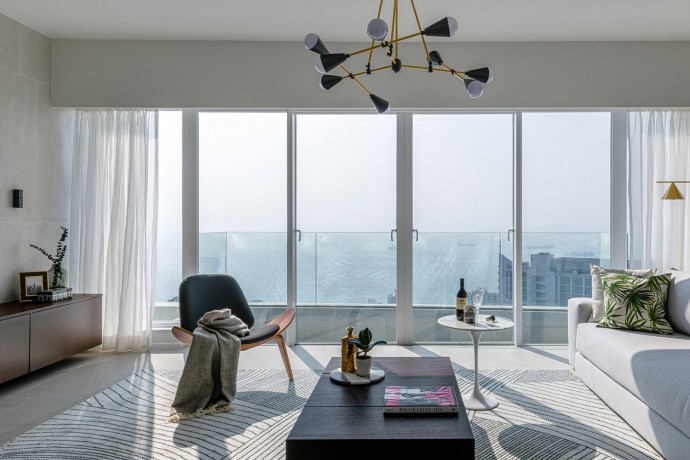 Двухуровневая квартира в Гонконге