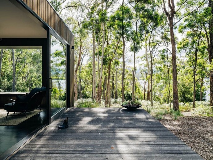 Дом для отдыха в лесу на острове Тасмания, Австралия