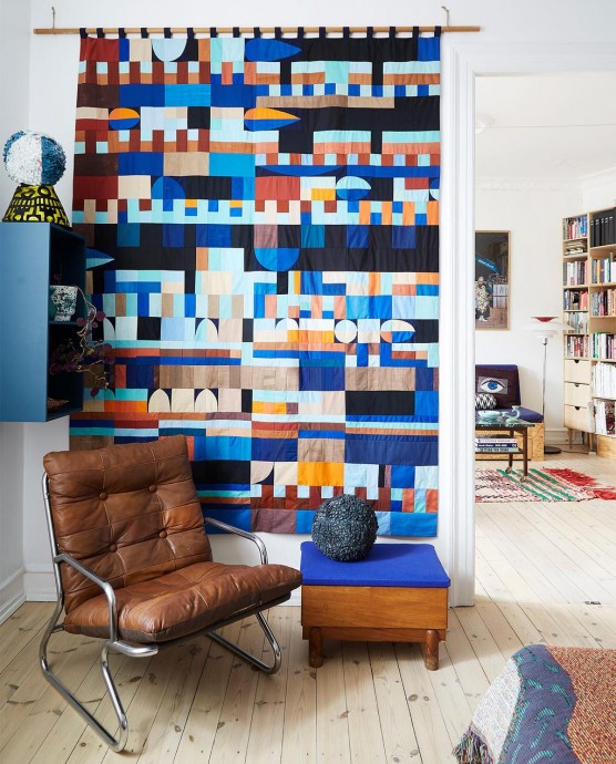 Квартира текстильного дизайнера Сифф и арт-дилера Каспера Пристед в Копенгагене