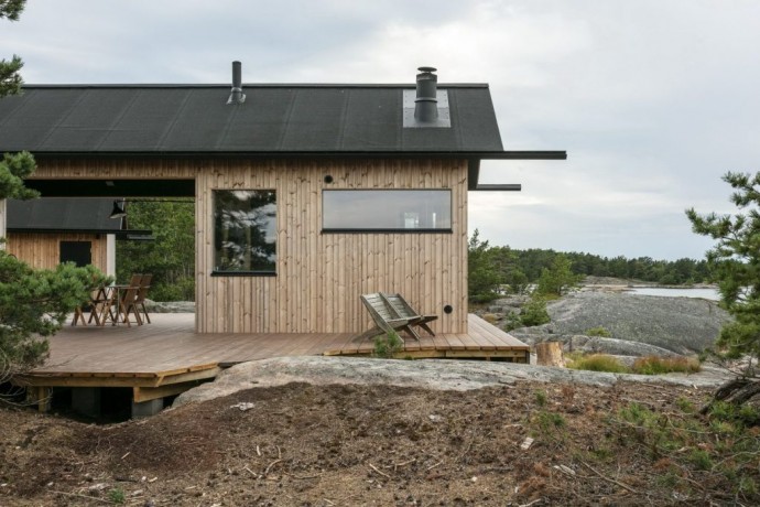 Летний дом, расположенный на острове в Финляндии
