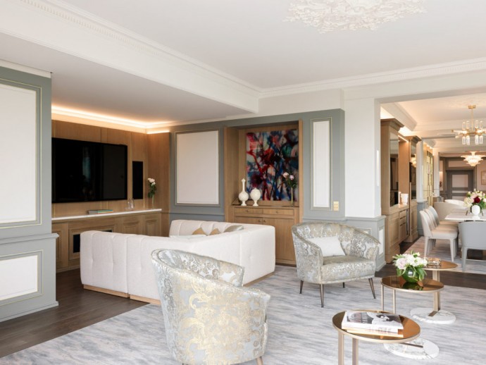 Пентхаус на крыше парижского отеля Le Meurice