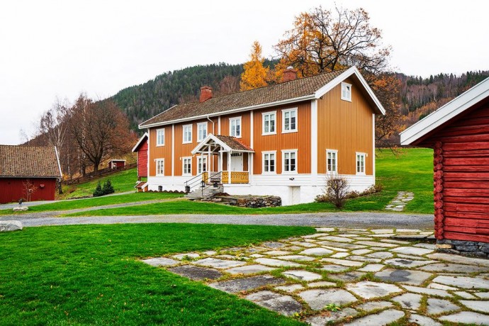 Фермерский дом в Хаделанде, Норвегия
