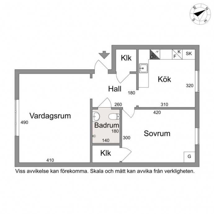 Шведские апартаменты площадью 54 м2