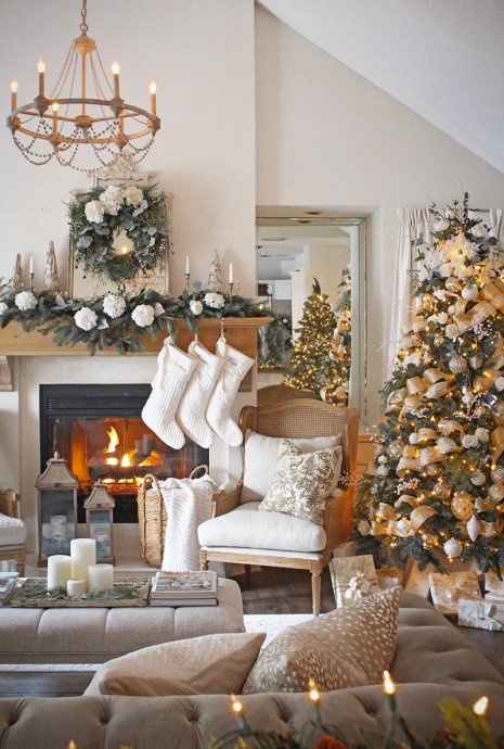 Рождество в загородном доме американского дизайнера Кортни Дэви