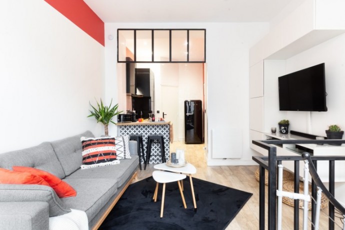 Интерьер небольших парижских апартаментов