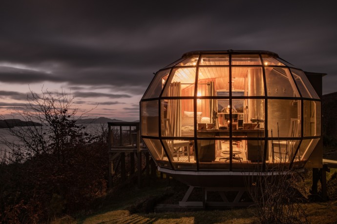 Мини-дом с видом на пейзажи высокогорья в Шотландии
