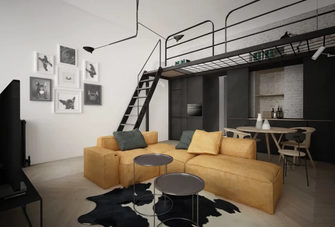 Дизайн-проект холостяцкой квартиры в Варшаве