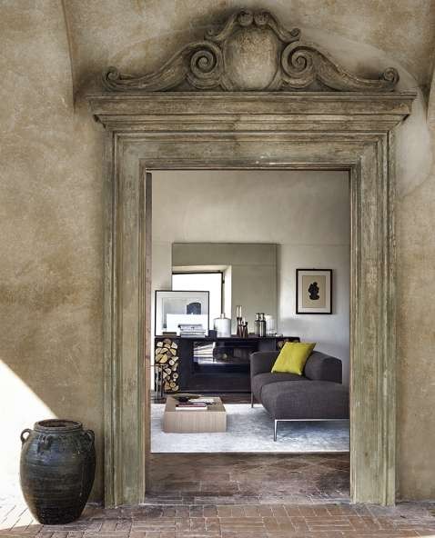 Интерьер виллы, оформленный дизайнерами итальянской мебельной компании B&B Italia
