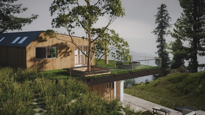 Дизайн-проект дома на холме Дизайн-проект дома на холме