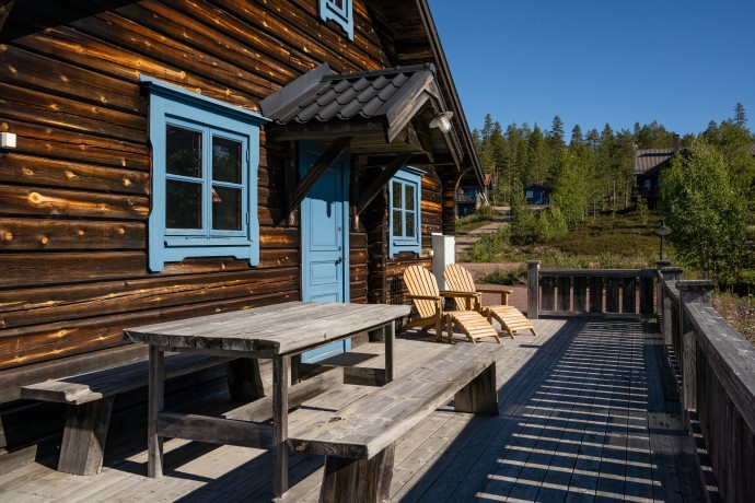 Бревенчатый дом в деревне Селен, округ Даларна, Швеция