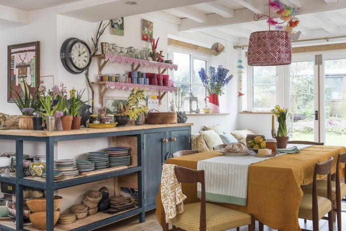Дом текстильного дизайнера Молли Махоун в Эшдаунском лесу, Великобритания