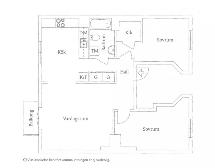 Квартира площадью 70 м2 в Гётеборге
