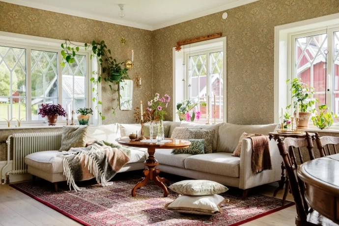 100-летний дом дизайнера Жасмин Рабольятти-Энмальм в шведском городке Гренгесберг