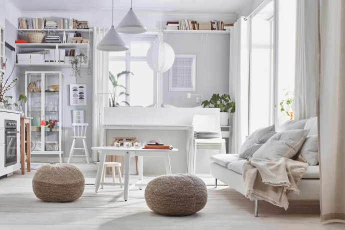 Студия площадью 50 м2 от дизайнеров IKEA