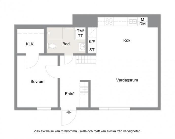 Шведская квартира-лофт площадью 60 м2