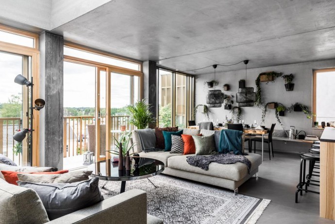 Шведская квартира-лофт площадью 95 м2 Шведская квартира-лофт площадью 95 м2
