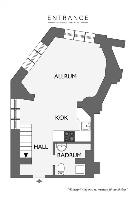 Дуплекс в Гётеборге (62 м2)