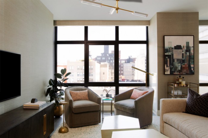 Квартира на Манхэттене, оформленная дизайнером Кэтрин Макдональд для своей сестры