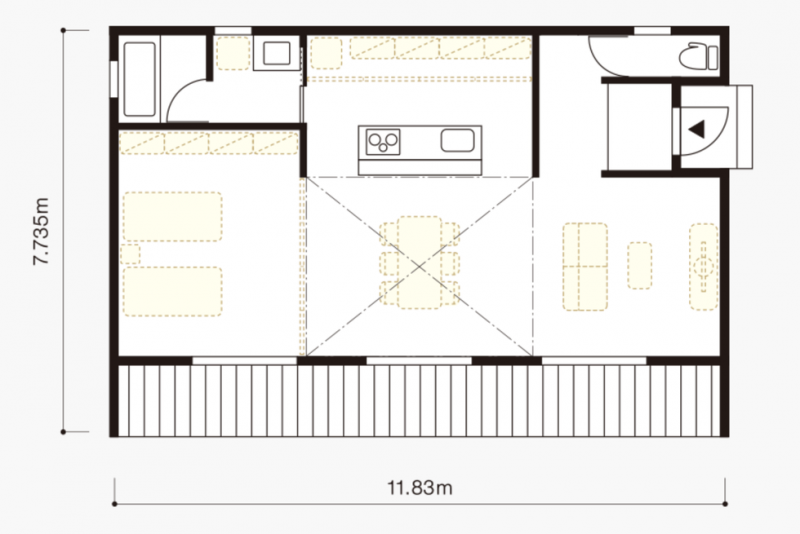 Концепция дома на одну семью от японской компании Muji