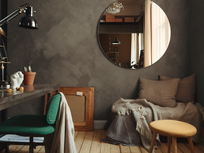 Квартира в Стокгольме, оформленная в теплых карамельных тонах