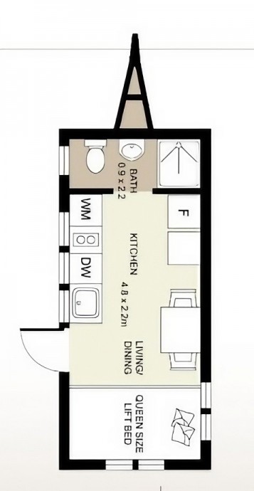 Мобильный мини-дом площадью 16 м2 от австралийской компании Havenn Tiny House