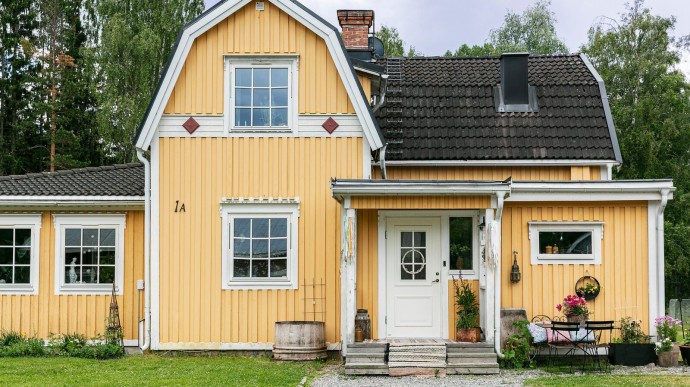 Дом блогера Линды Торен (@vallmo_och_vintage) в деревне Норрберге, Швеция