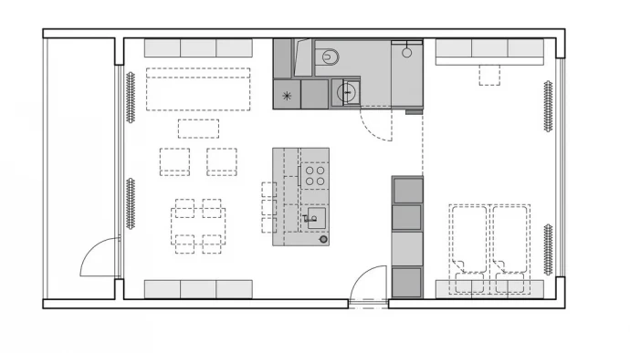 Квартира площадью 57 м2 в Праге
