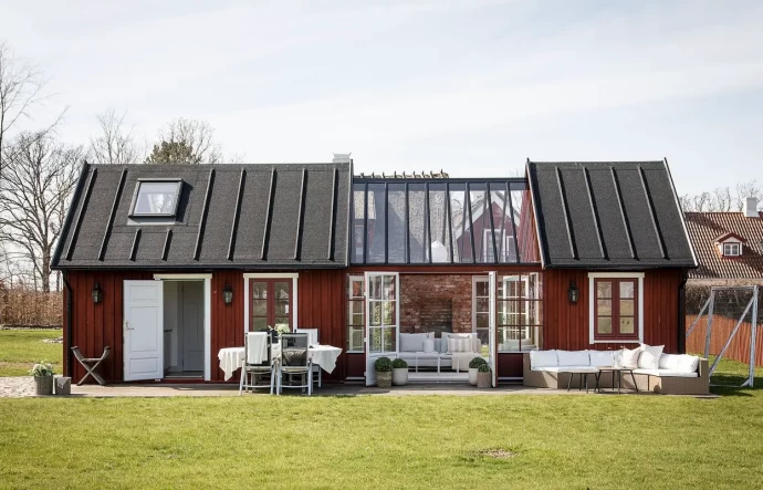 Мини-дом площадью 40 м2 в сельской местности Швеции