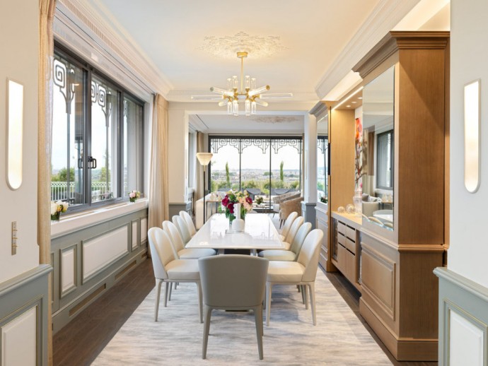 Пентхаус на крыше парижского отеля Le Meurice