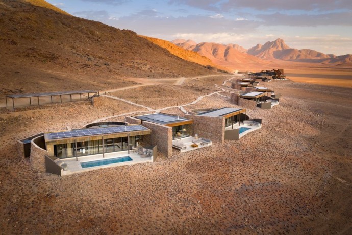 Отель &Beyond Sossusvlei Desert Lodge в пустыне Намиб в Намибии