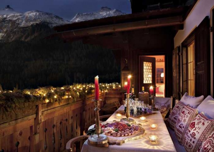 Традиционное шале в Швейцарских Альпах