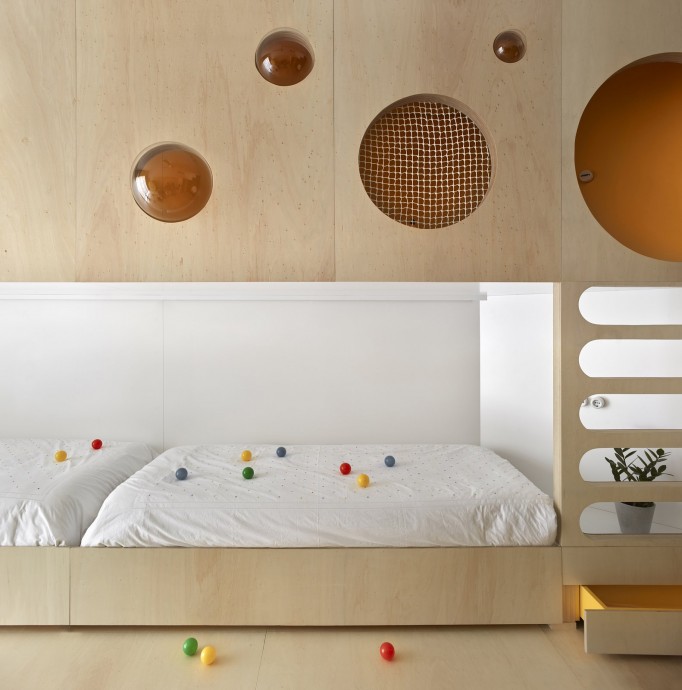 Многофункциональный интерьер детской спальни