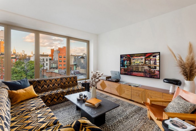 Квартира на Манхэттене, оформленная дизайнерской студией музыканта Ленни Кравица Kravitz Design