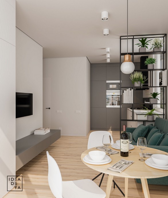 Современная квартира площадью 40 м2