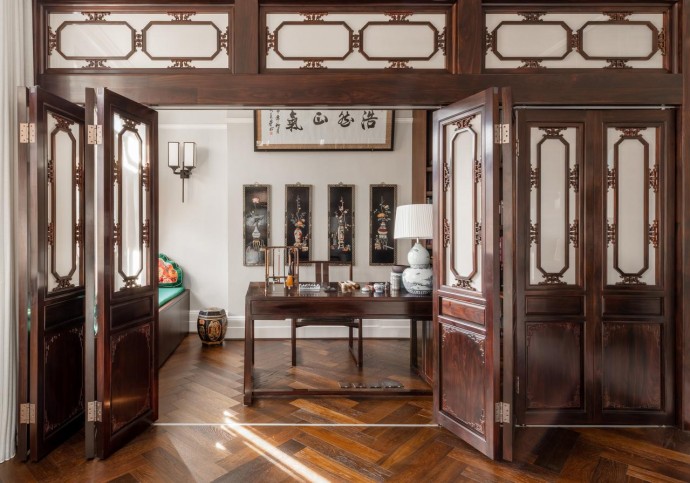 Квартира для китайского каллиграфа и коллекционера произведений искусства в Лондоне
