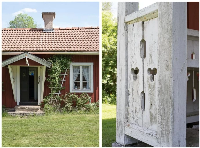 Небольшой коттедж и гостевой домик в деревне Бюллербю, Швеция