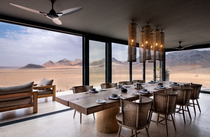 Отель &Beyond Sossusvlei Desert Lodge в пустыне Намиб в Намибии