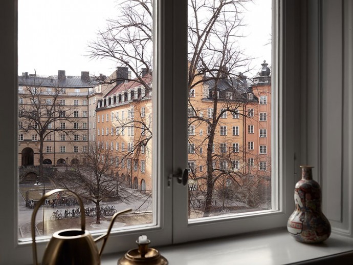 Атмосферная квартира в столетнем доме в Стокгольме
