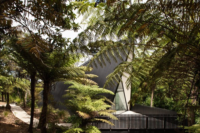 Дом архитектора Криса Тейта на острове Уаихеке, Новая Зеландия