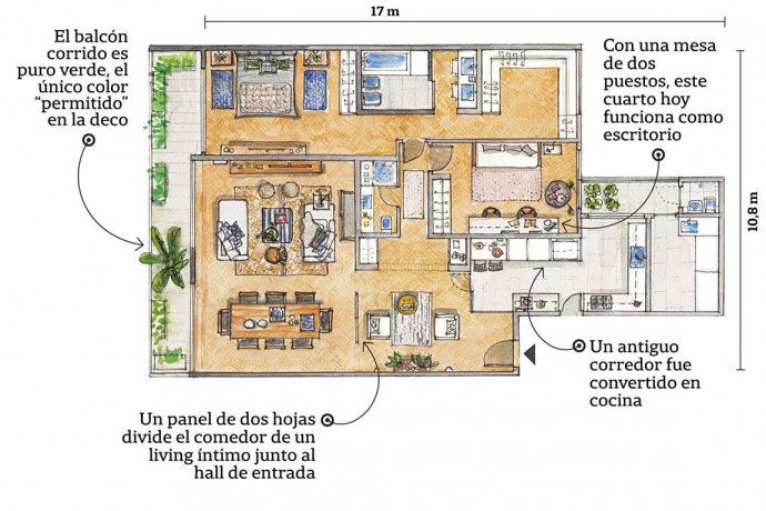 Квартира архитектора Жозефины Нано в Аргентине